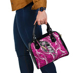 Sydney Sixers Shoulder Handbag Flaming Lightning Storm Geometric Sports Mascot Art