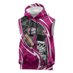 Sydney Sixers Sleeveless Hoodie Flaming Lightning Storm Geometric Sports Mascot Art