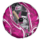 Sydney Sixers Spare Tire Cover Flaming Lightning Storm Geometric Sports Mascot Art