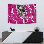 Sydney Sixers Tapestry Flaming Lightning Storm Geometric Sports Mascot Art