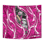 Sydney Sixers Tapestry Flaming Lightning Storm Geometric Sports Mascot Art