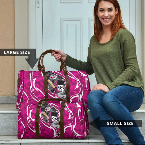 Sydney Sixers Travel Bag Flaming Lightning Storm Geometric Sports Mascot Art