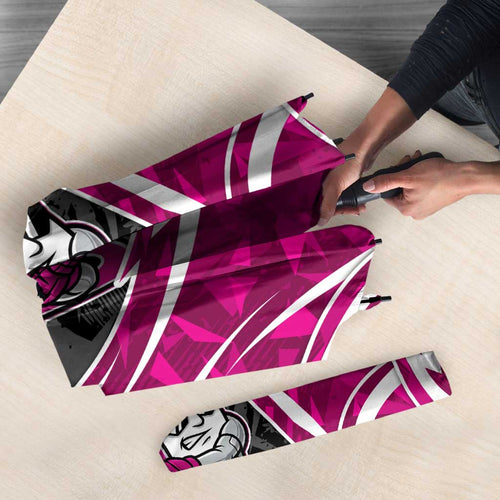 Sydney Sixers Umbrella Flaming Lightning Storm Geometric Sports Mascot Art