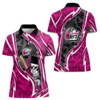 Sydney Sixers Women Polo Shirt Flaming Lightning Storm Geometric Sports Mascot Art