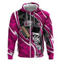 Sydney Sixers Zip Hoodie Flaming Lightning Storm Geometric Sports Mascot Art