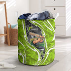 Sydney Thunder Laundry Basket Flaming Lightning Storm Geometric Sports Mascot Art