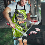 Sydney Thunder Apron Flaming Lightning Storm Geometric Sports Mascot Art