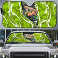 Sydney Thunder Auto Sun Shade Flaming Lightning Storm Geometric Sports Mascot Art