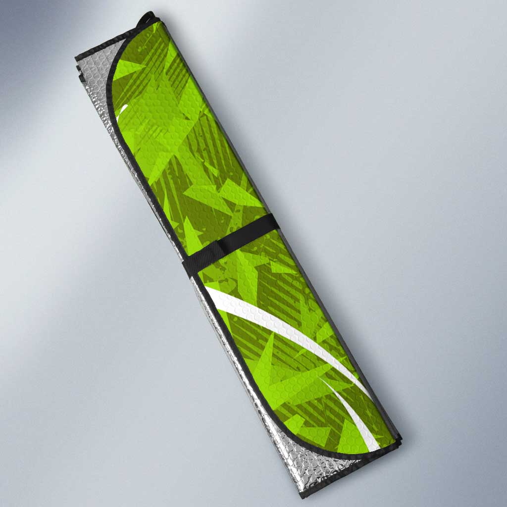 Sydney Thunder Auto Sun Shade Flaming Lightning Storm Geometric Sports Mascot Art