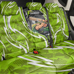 Sydney Thunder Back Car Seat Cover Flaming Lightning Storm Geometric Sports Mascot Art