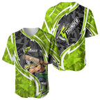 Sydney Thunder Baseball Jersey Flaming Lightning Storm Geometric Sports Mascot Art