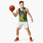 Sydney Thunder Basketball Jersey Flaming Lightning Storm Geometric Sports Mascot Art