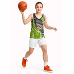 Sydney Thunder Basketball Jersey Flaming Lightning Storm Geometric Sports Mascot Art