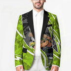 Sydney Thunder Blazer Flaming Lightning Storm Geometric Sports Mascot Art
