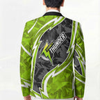 Sydney Thunder Blazer Flaming Lightning Storm Geometric Sports Mascot Art