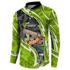 Sydney Thunder Button Sweatshirt Flaming Lightning Storm Geometric Sports Mascot Art