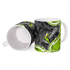 Sydney Thunder Ceramic Mug Flaming Lightning Storm Geometric Sports Mascot Art
