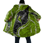 Sydney Thunder Cloak Flaming Lightning Storm Geometric Sports Mascot Art