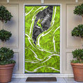 Sydney Thunder Door Cover Flaming Lightning Storm Geometric Sports Mascot Art