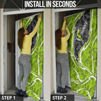 Sydney Thunder Door Cover Flaming Lightning Storm Geometric Sports Mascot Art