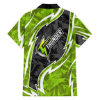 Sydney Thunder Family Matching Tank Maxi Dress and Hawaiian Shirt Flaming Lightning Storm Geometric Sports Mascot Art