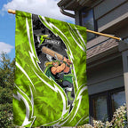 Sydney Thunder Garden Flag Flaming Lightning Storm Geometric Sports Mascot Art