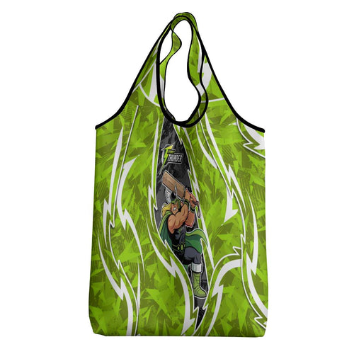Sydney Thunder Grocery Bag Flaming Lightning Storm Geometric Sports Mascot Art