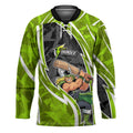 Sydney Thunder Hockey Jersey Flaming Lightning Storm Geometric Sports Mascot Art