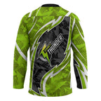 Sydney Thunder Hockey Jersey Flaming Lightning Storm Geometric Sports Mascot Art