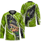 Sydney Thunder Hockey Jersey Flaming Lightning Storm Geometric Sports Mascot Art