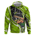 Sydney Thunder Hoodie Flaming Lightning Storm Geometric Sports Mascot Art