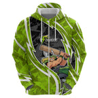 Sydney Thunder Hoodie Flaming Lightning Storm Geometric Sports Mascot Art