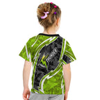 Sydney Thunder Kid T Shirt Flaming Lightning Storm Geometric Sports Mascot Art
