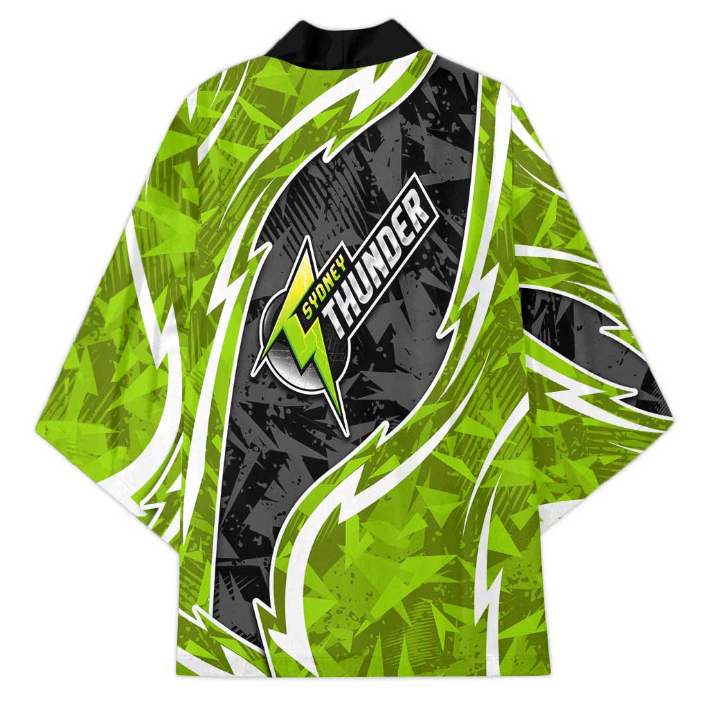 Sydney Thunder Kimono Flaming Lightning Storm Geometric Sports Mascot Art