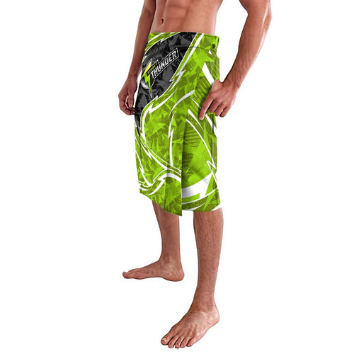 Sydney Thunder Lavalava Flaming Lightning Storm Geometric Sports Mascot Art