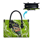 Sydney Thunder Leather Bag Flaming Lightning Storm Geometric Sports Mascot Art