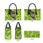 Sydney Thunder Leather Bag Flaming Lightning Storm Geometric Sports Mascot Art