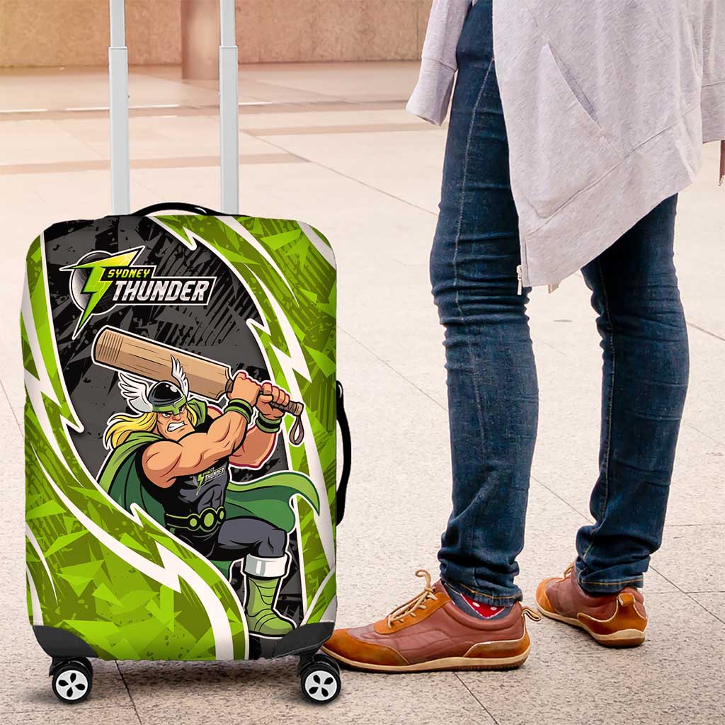 Sydney Thunder Luggage Cover Flaming Lightning Storm Geometric Sports Mascot Art