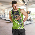 Sydney Thunder Men Tank Top Flaming Lightning Storm Geometric Sports Mascot Art