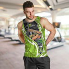 Sydney Thunder Men Tank Top Flaming Lightning Storm Geometric Sports Mascot Art