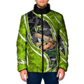 Sydney Thunder Padded Jacket Flaming Lightning Storm Geometric Sports Mascot Art