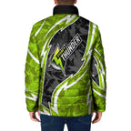 Sydney Thunder Padded Jacket Flaming Lightning Storm Geometric Sports Mascot Art
