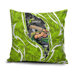 Sydney Thunder Pillow Cover Flaming Lightning Storm Geometric Sports Mascot Art