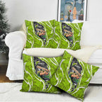 Sydney Thunder Pillow Cover Flaming Lightning Storm Geometric Sports Mascot Art