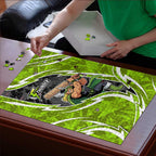 Sydney Thunder Puzzle Flaming Lightning Storm Geometric Sports Mascot Art