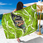 Sydney Thunder Sarong Flaming Lightning Storm Geometric Sports Mascot Art