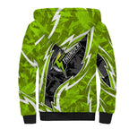 Sydney Thunder Sherpa Hoodie Flaming Lightning Storm Geometric Sports Mascot Art