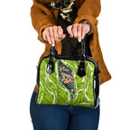 Sydney Thunder Shoulder Handbag Flaming Lightning Storm Geometric Sports Mascot Art