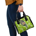 Sydney Thunder Shoulder Handbag Flaming Lightning Storm Geometric Sports Mascot Art