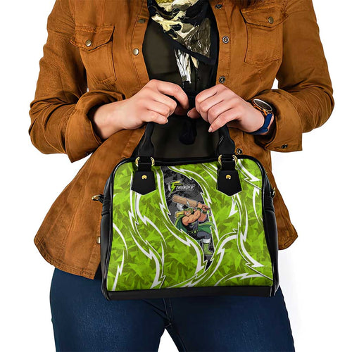 Sydney Thunder Shoulder Handbag Flaming Lightning Storm Geometric Sports Mascot Art